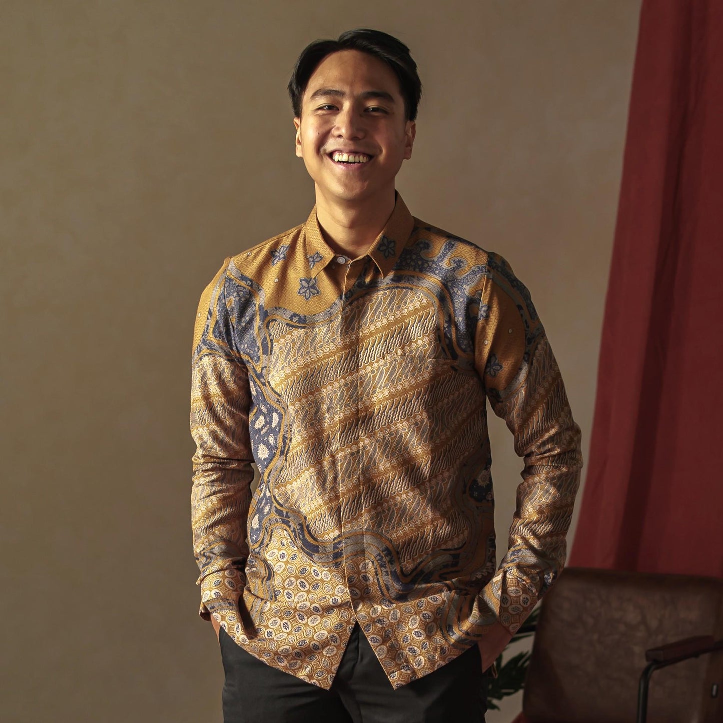 Zatora - Mandalas Premium Men's Long Sleeve Batik Shirt