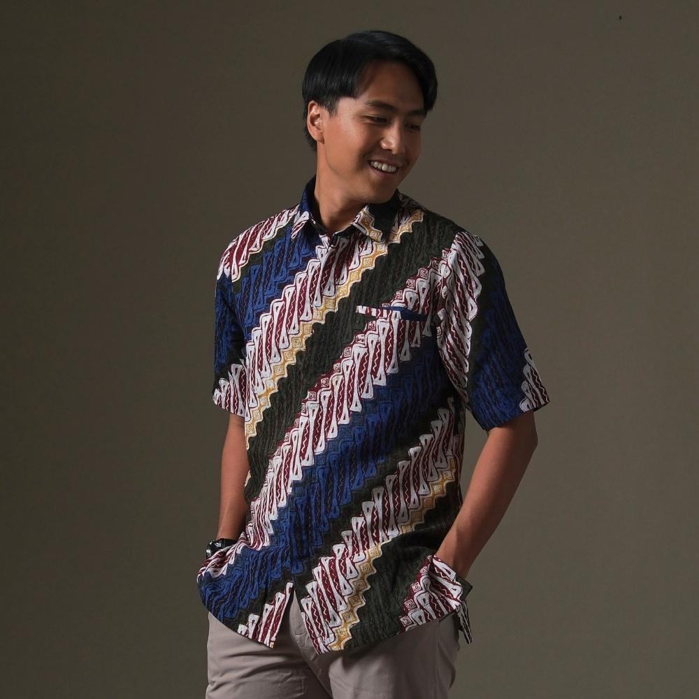 Jagat - Mandalas Kemeja Batik Pria Premium Lengan Pendek