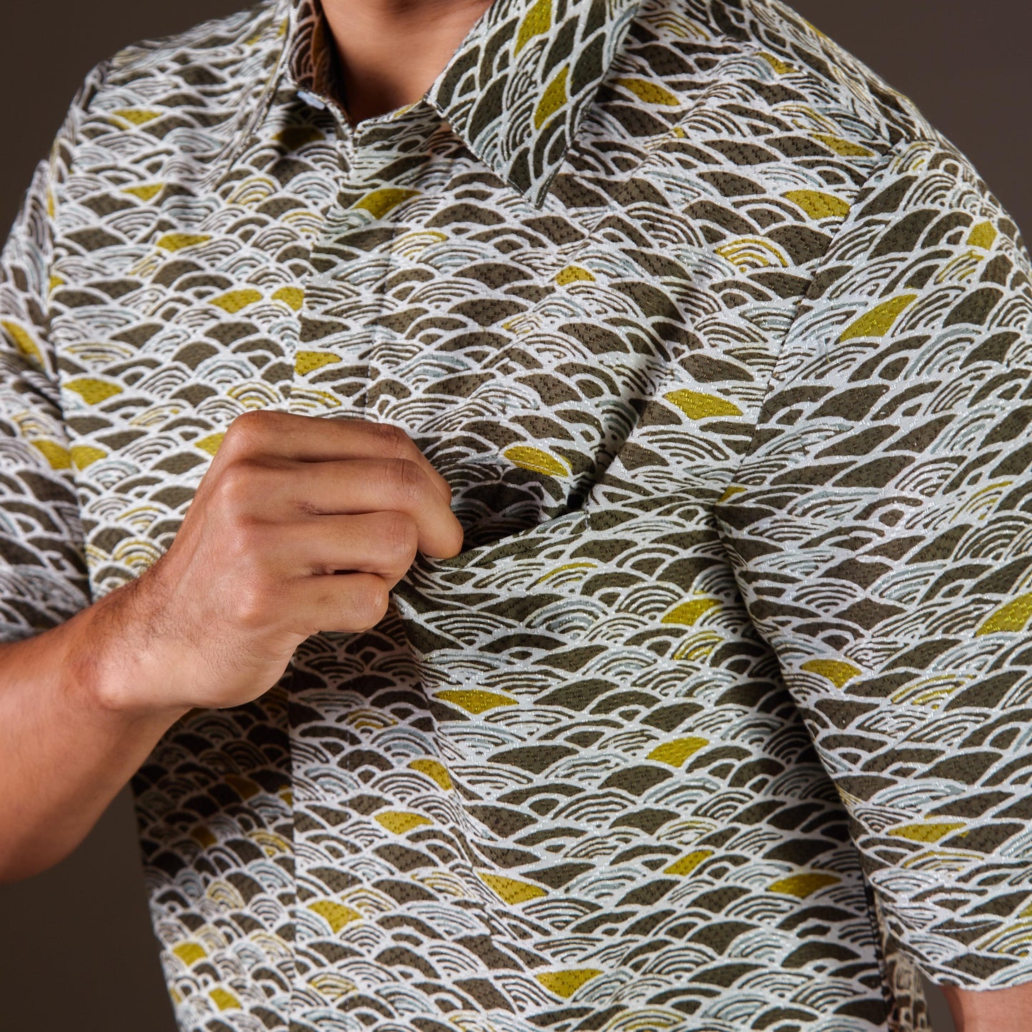 Eiger - Mandalas Premium Men's Short Sleeve Batik Shirt