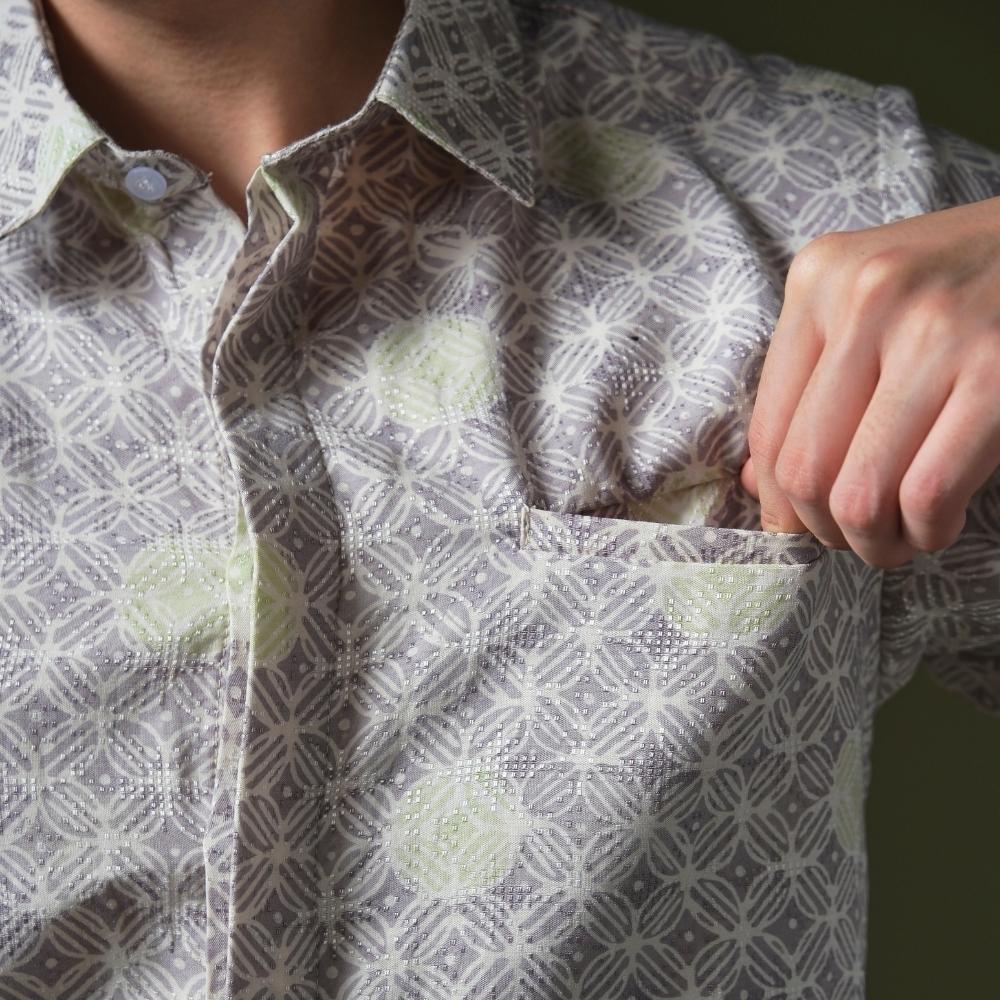 Kabalon - Mandalas Premium Men's Short Sleeve Batik Shirt