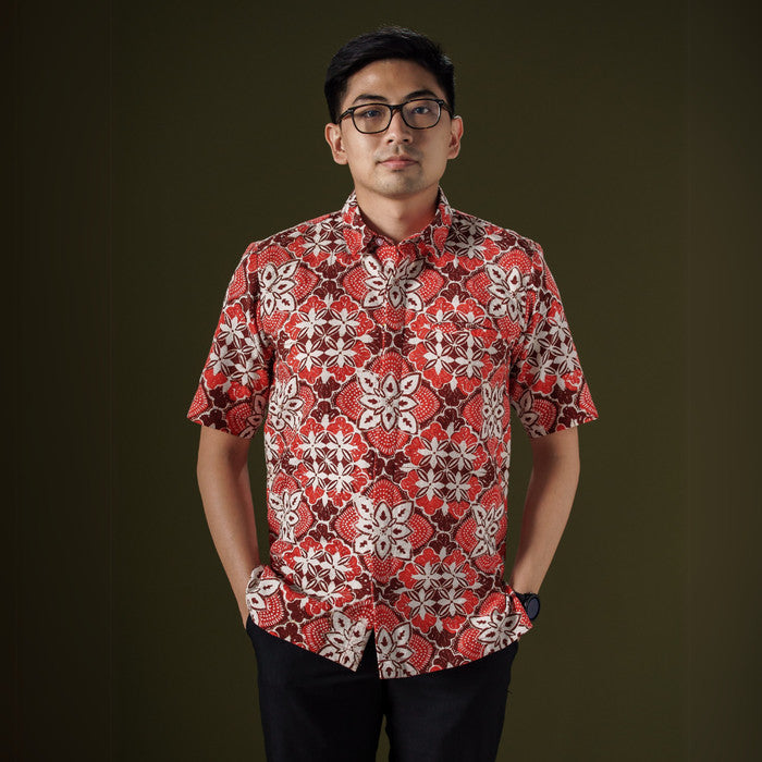 Merubi - Mandalas Kemeja Batik Pria Premium Lengan Pendek