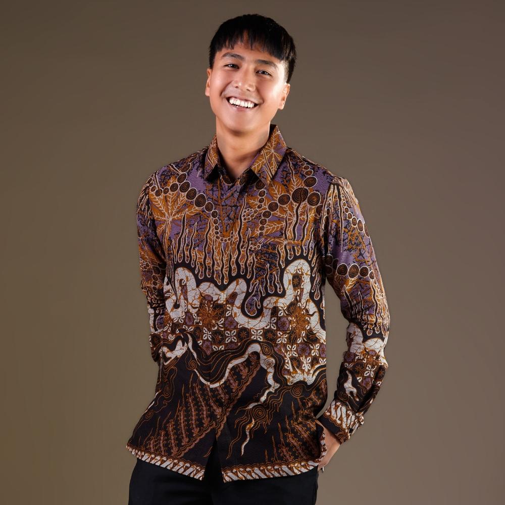 Firelac - Mandalas Premium Men's Long Sleeve Batik Shirt