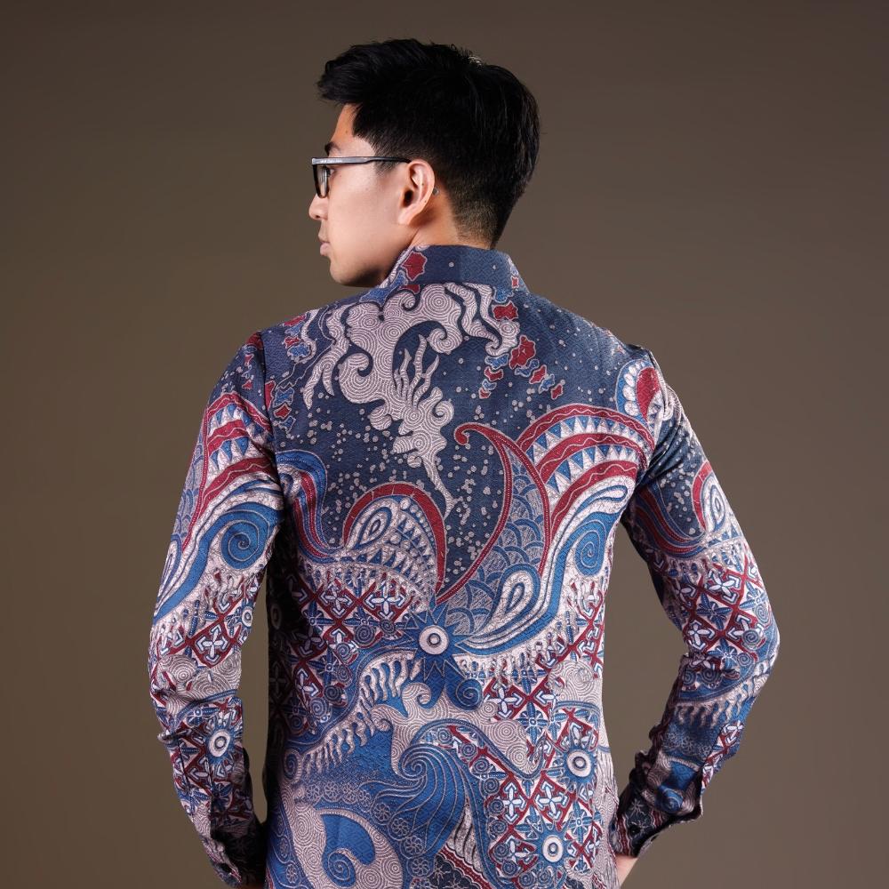 Yumatos - Mandalas Premium Men's Long Sleeve Batik Shirt