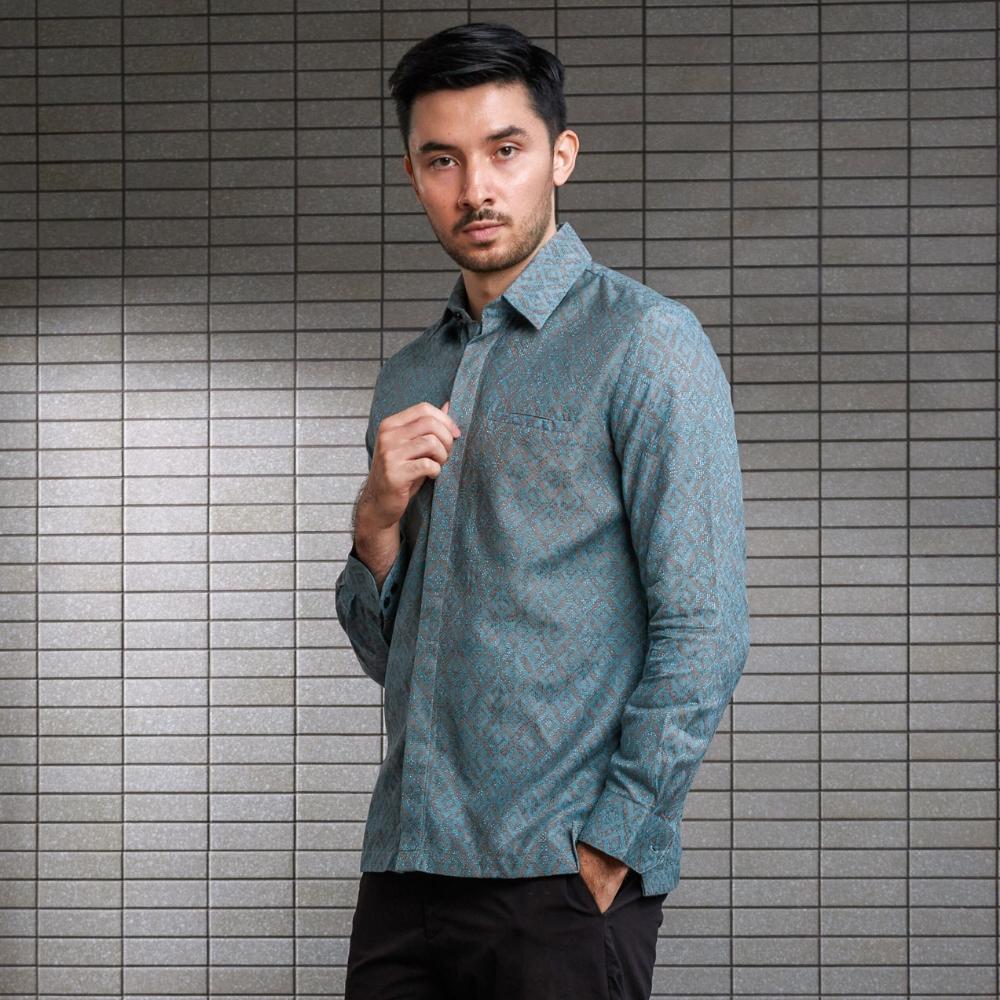 Firza - Mandalas Kemeja Batik Pria Premium Lengan Panjang