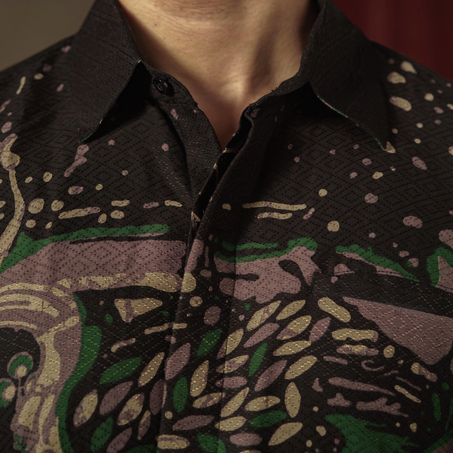 Singosa - Mandalas Premium Men's Long Sleeve Batik Shirt