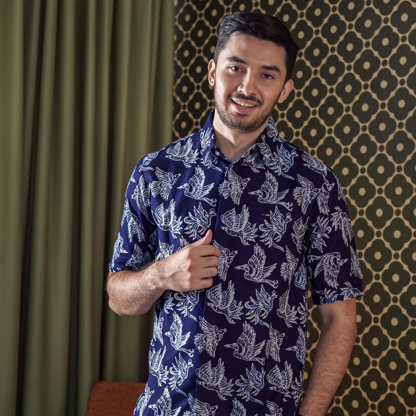 Heblu - Mandalas Kemeja Batik Pria Premium Lengan Pendek