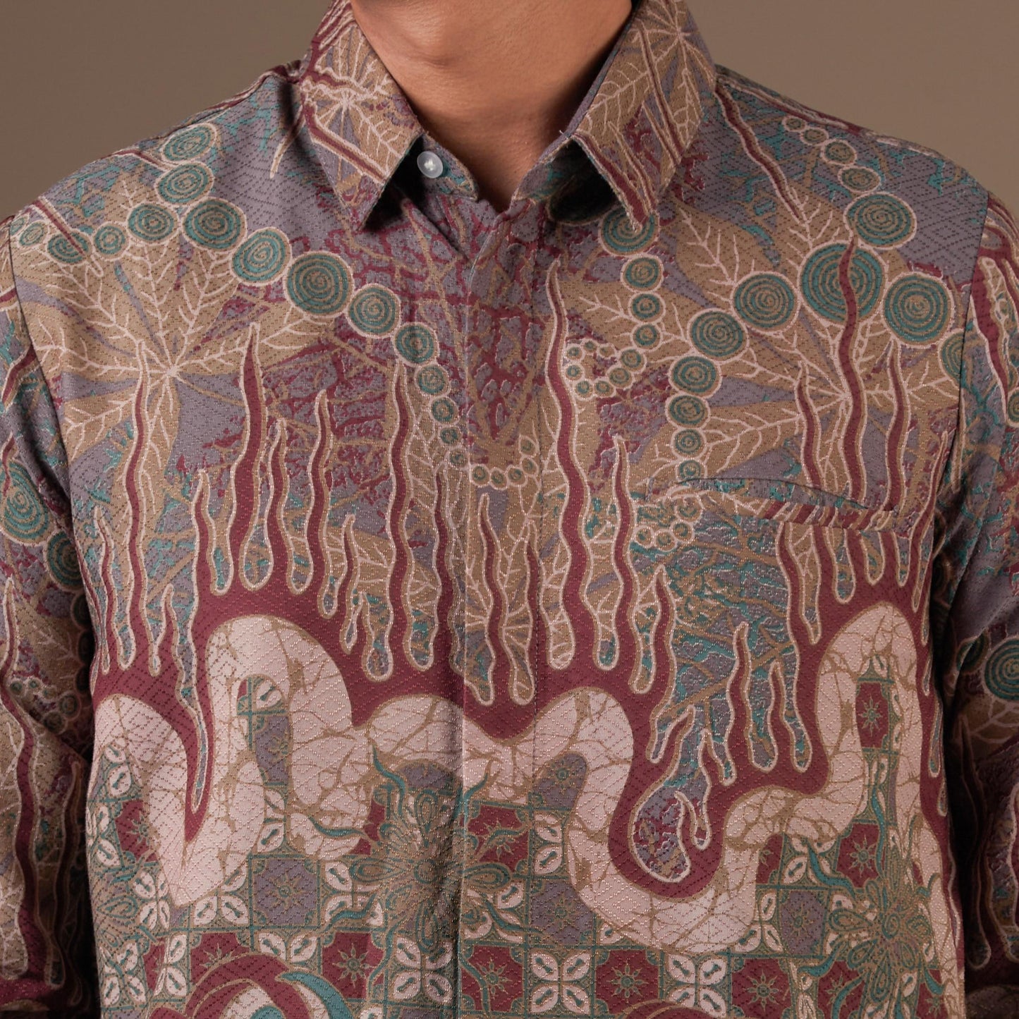 Firekan - Mandalas Kemeja Batik Pria Premium Lengan Panjang