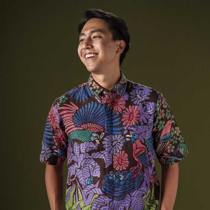 Rangni - Mandalas Premium Men's Short Sleeve Batik Shirt