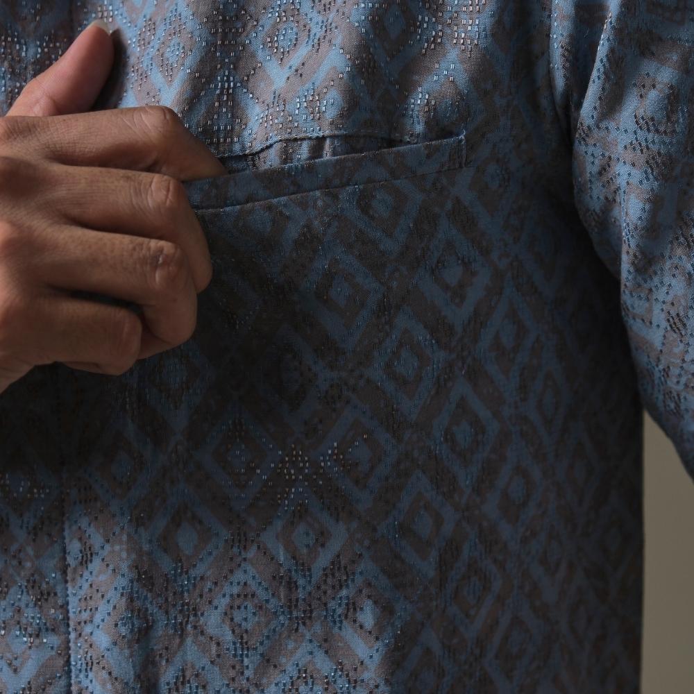 Firza - Mandalas Premium Men's Short Sleeve Batik Shirt