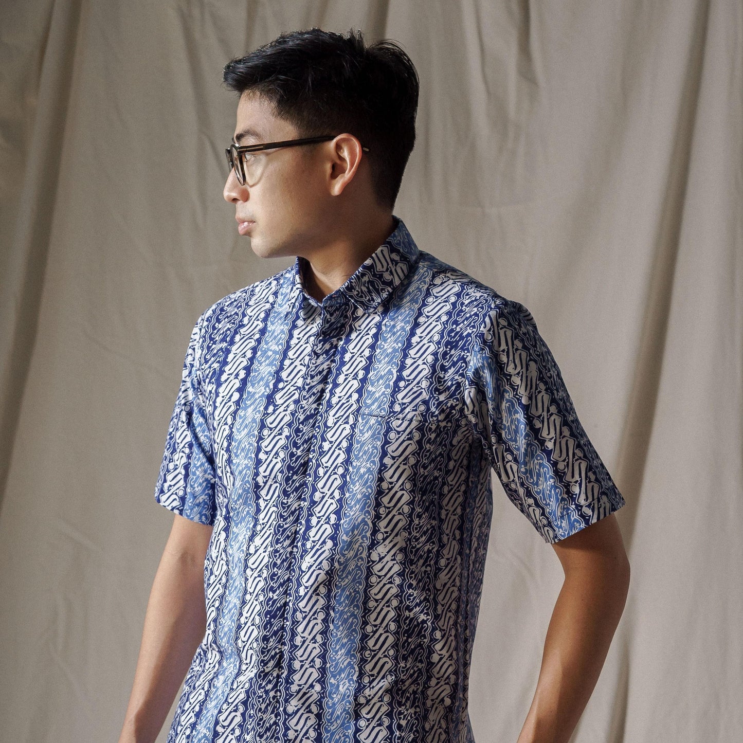 Melayu - Mandalas Kemeja Batik Pria Premium Lengan Pendek