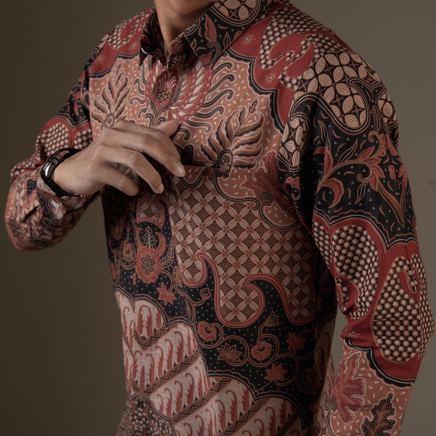Golla - Mandalas Kemeja Batik Pria Premium Lengan Panjang