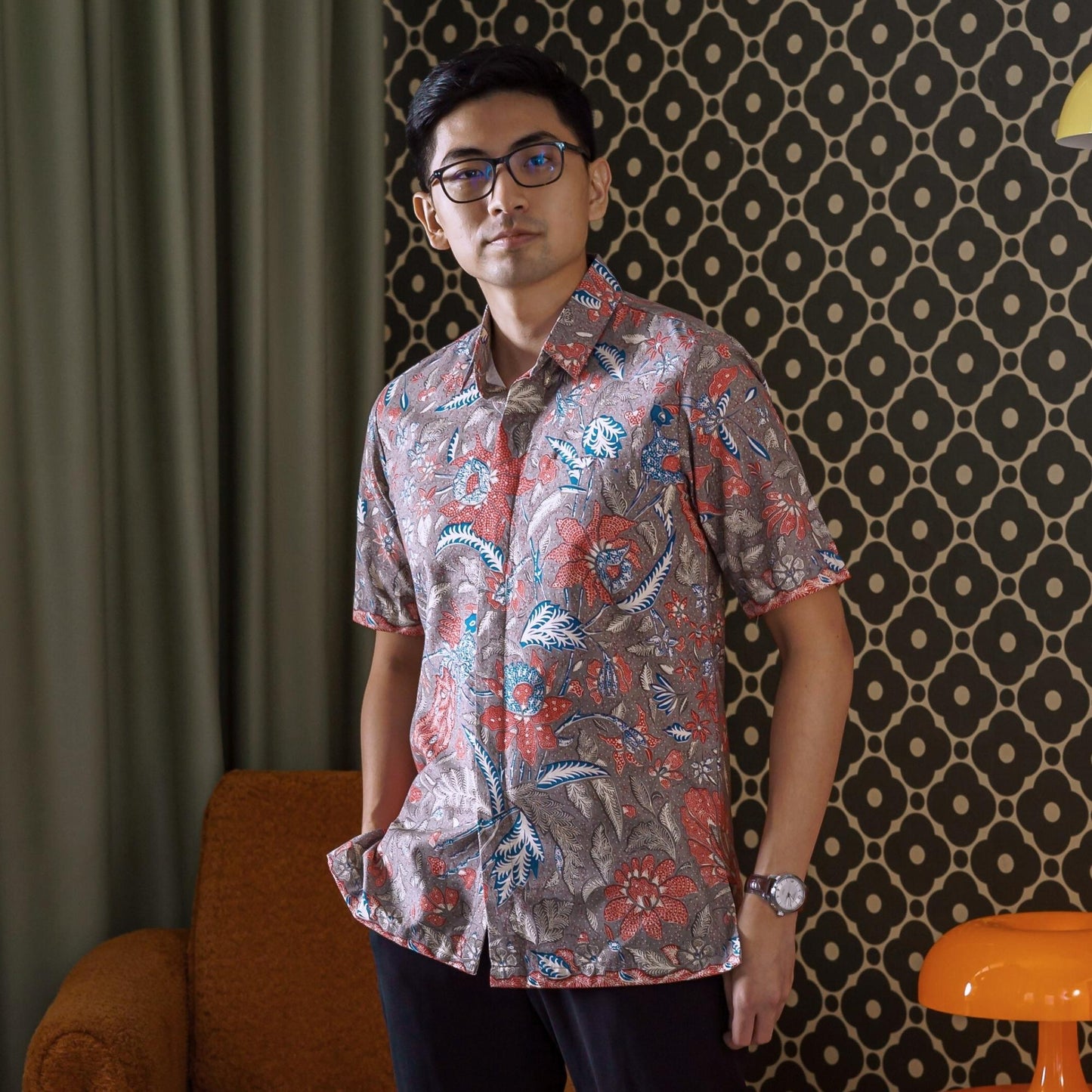 Nuvibu - Mandalas Kemeja Batik Pria Premium Lengan Pendek