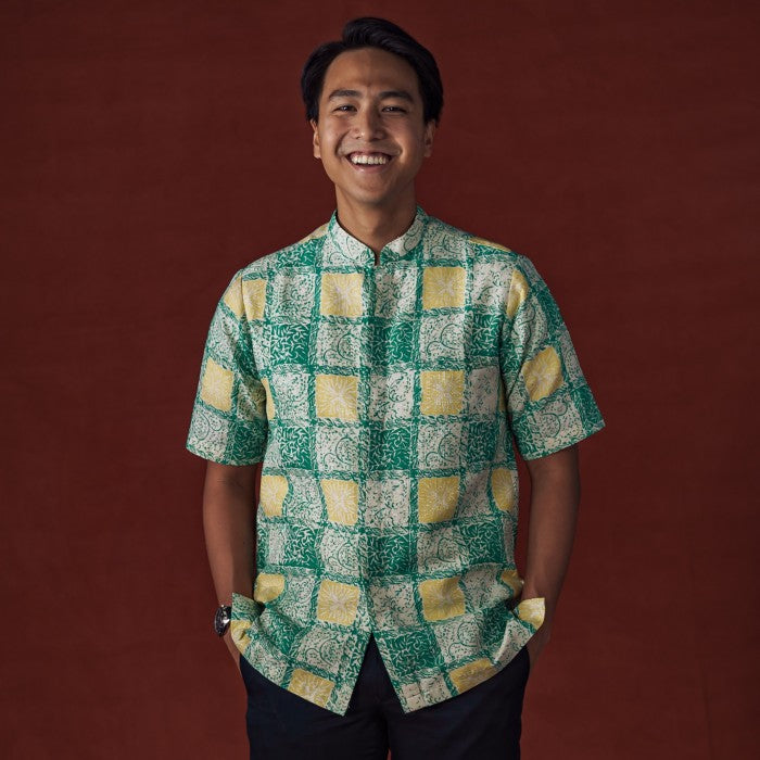 Mandalas Koko Premium Men's Short Sleeve Batik Shirt