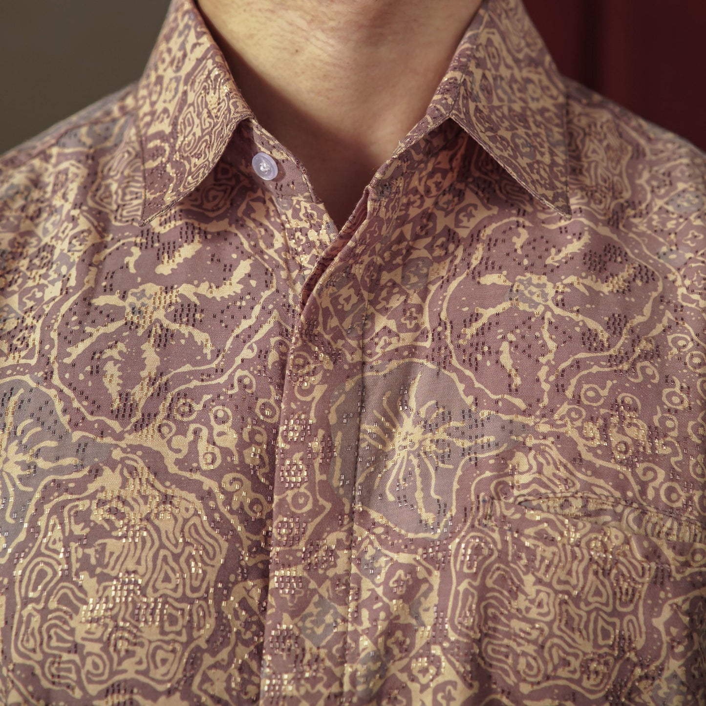 Mazen - Mandalas Premium Men's Long Sleeve Batik Shirt