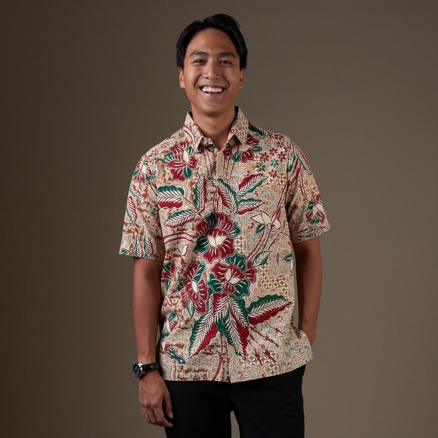 Alured - Mandalas Kemeja Batik Pria Premium Lengan Pendek