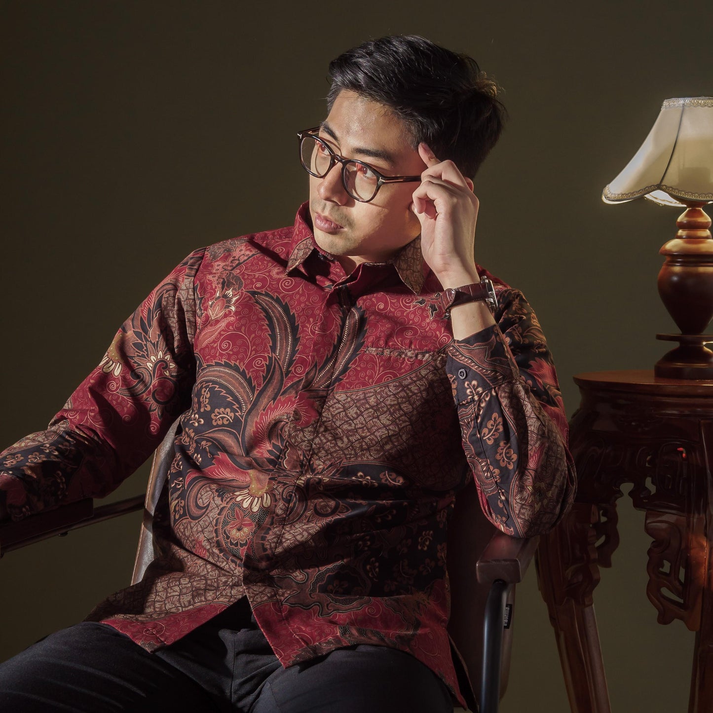 Lesmana - Mandalas Kemeja Batik Pria Premium Lengan Panjang