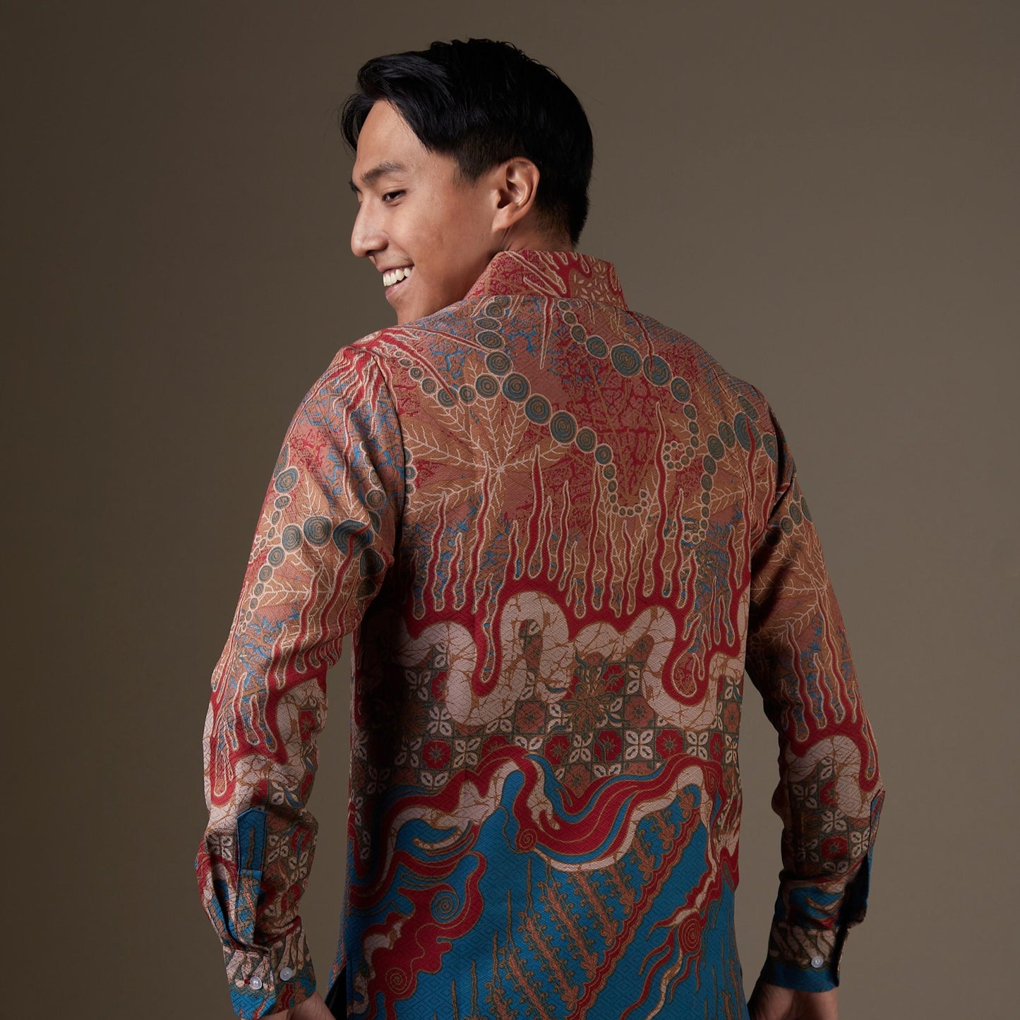 Firetum - Mandalas Kemeja Batik Pria Premium Lengan Panjang
