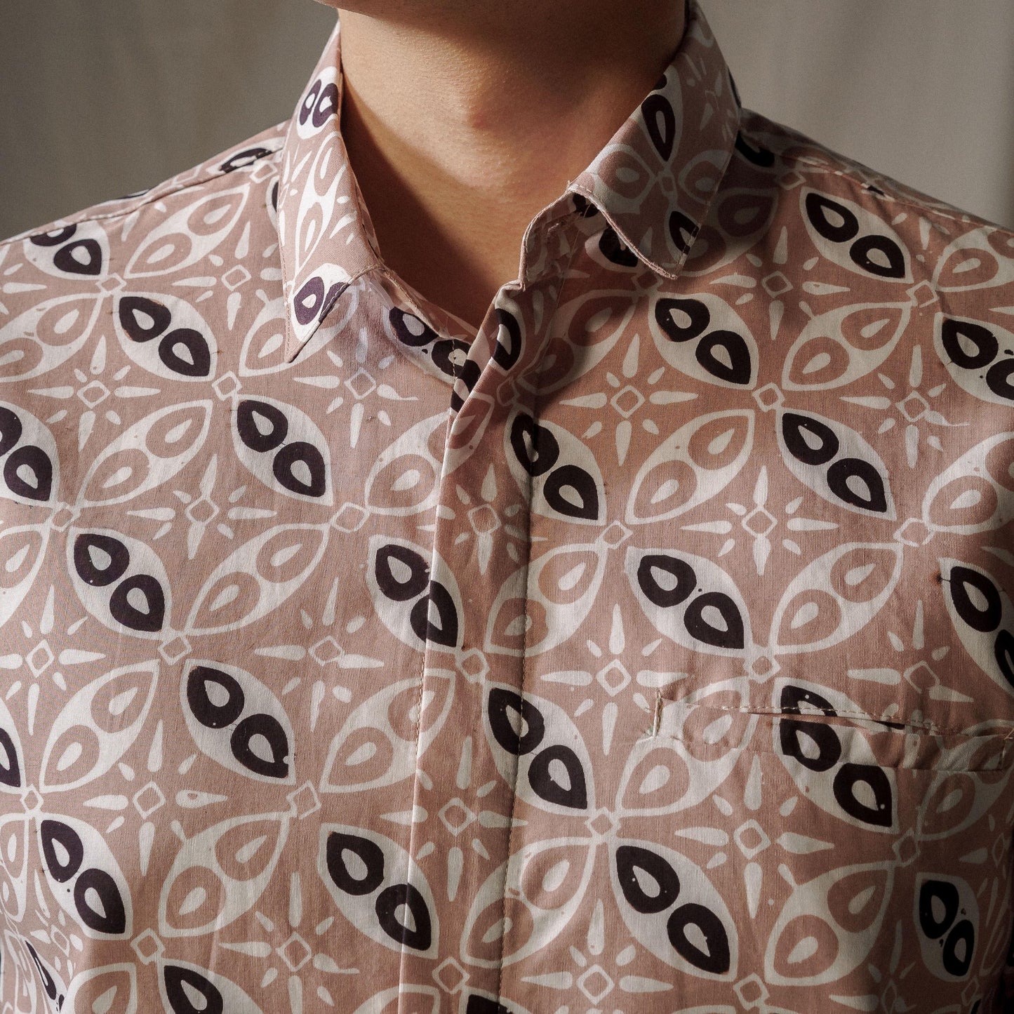 Pangrango - Mandalas Premium Men's Short Sleeve Batik Shirt