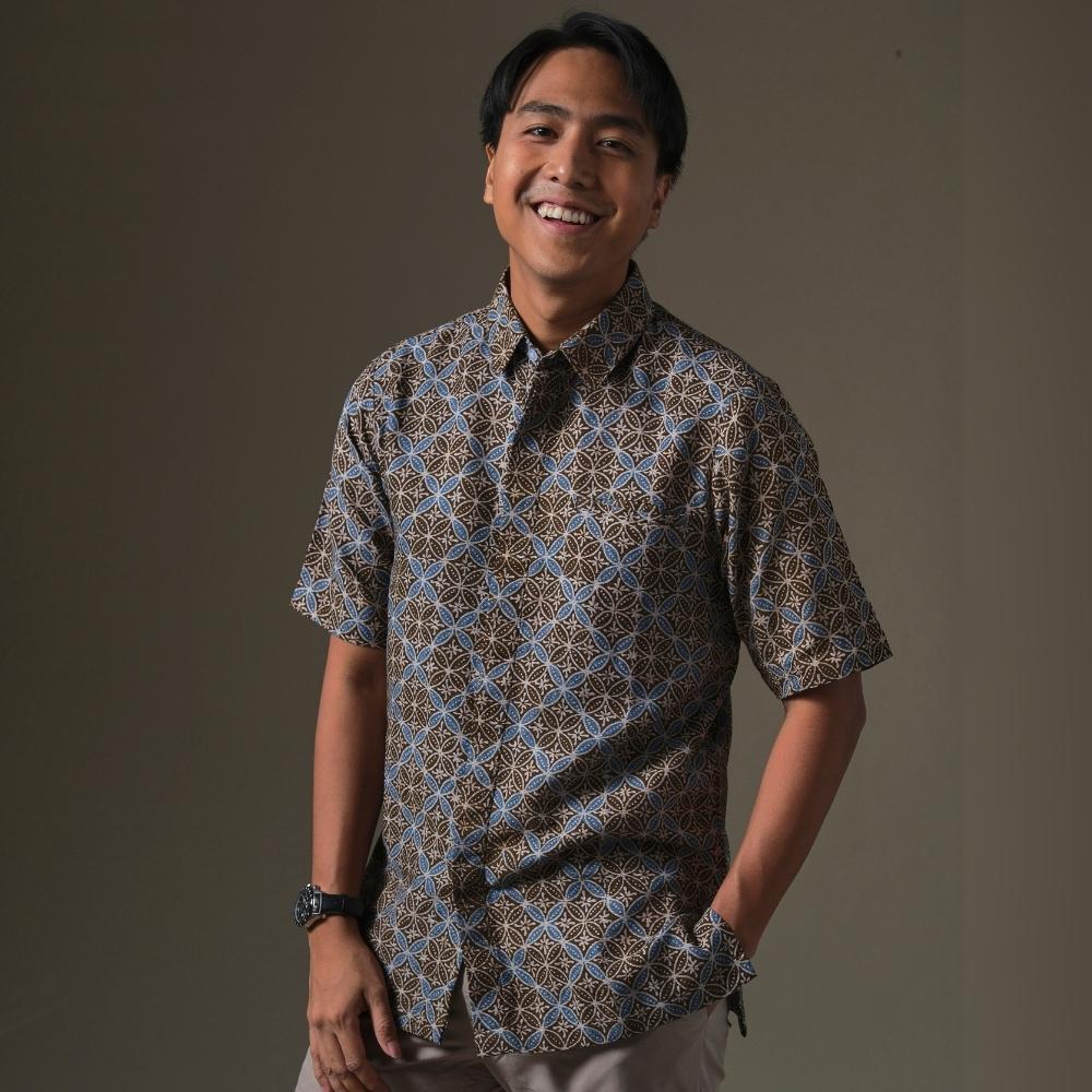 Hejoru - Mandalas Premium Men's Short Sleeve Batik Shirt