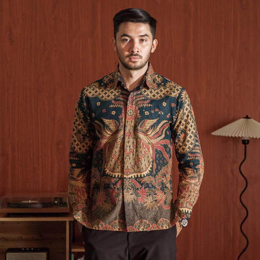Mateus - Mandalas Kemeja Batik Pria Premium Lengan Panjang