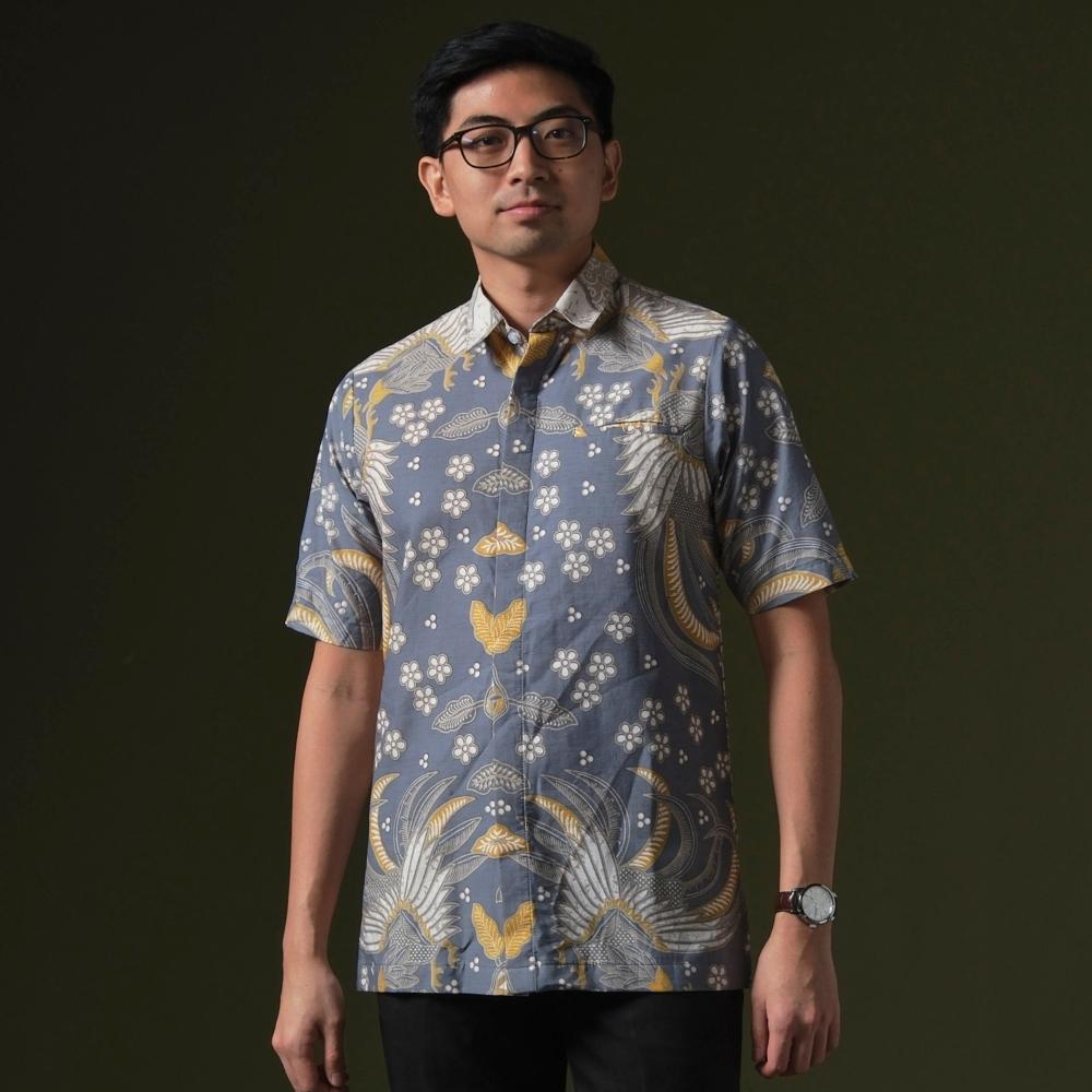 Simaranga - Mandalas Premium Men's Short Sleeve Batik Shirt