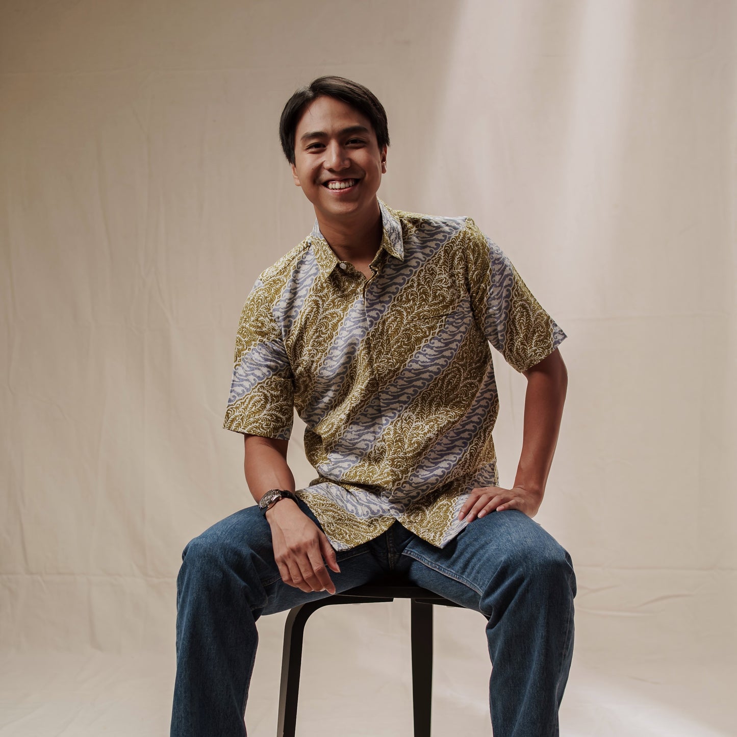 Anjali - Mandalas Kemeja Batik Pria Premium Lengan Pendek