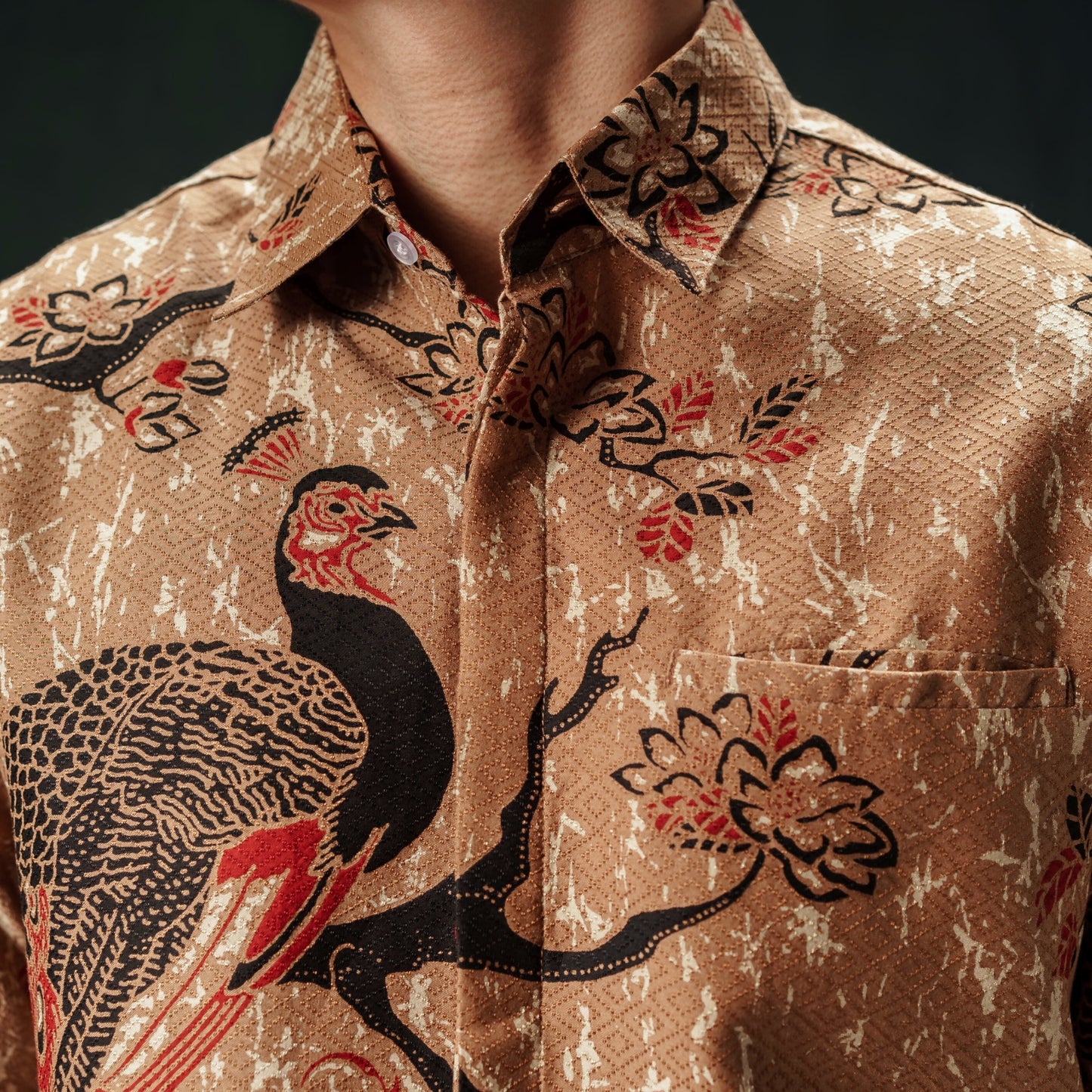 Baratit - Mandalas Premium Men's Long Sleeve Batik Shirt