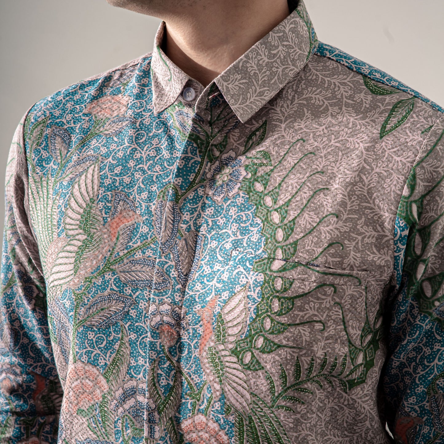 Blurana - Mandalas Premium Men's Long Sleeve Batik Shirt