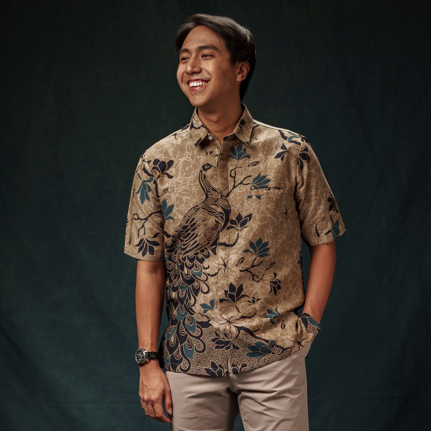 Blutit - Mandalas Kemeja Batik Pria Premium Lengan Pendek