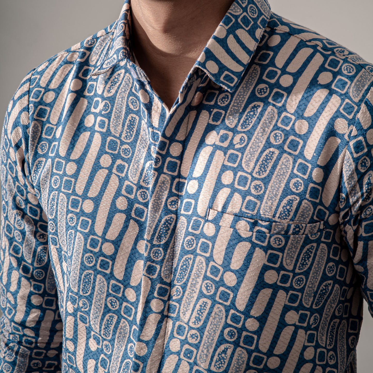 Bonavi - Mandalas Premium Men's Long Sleeve Batik Shirt