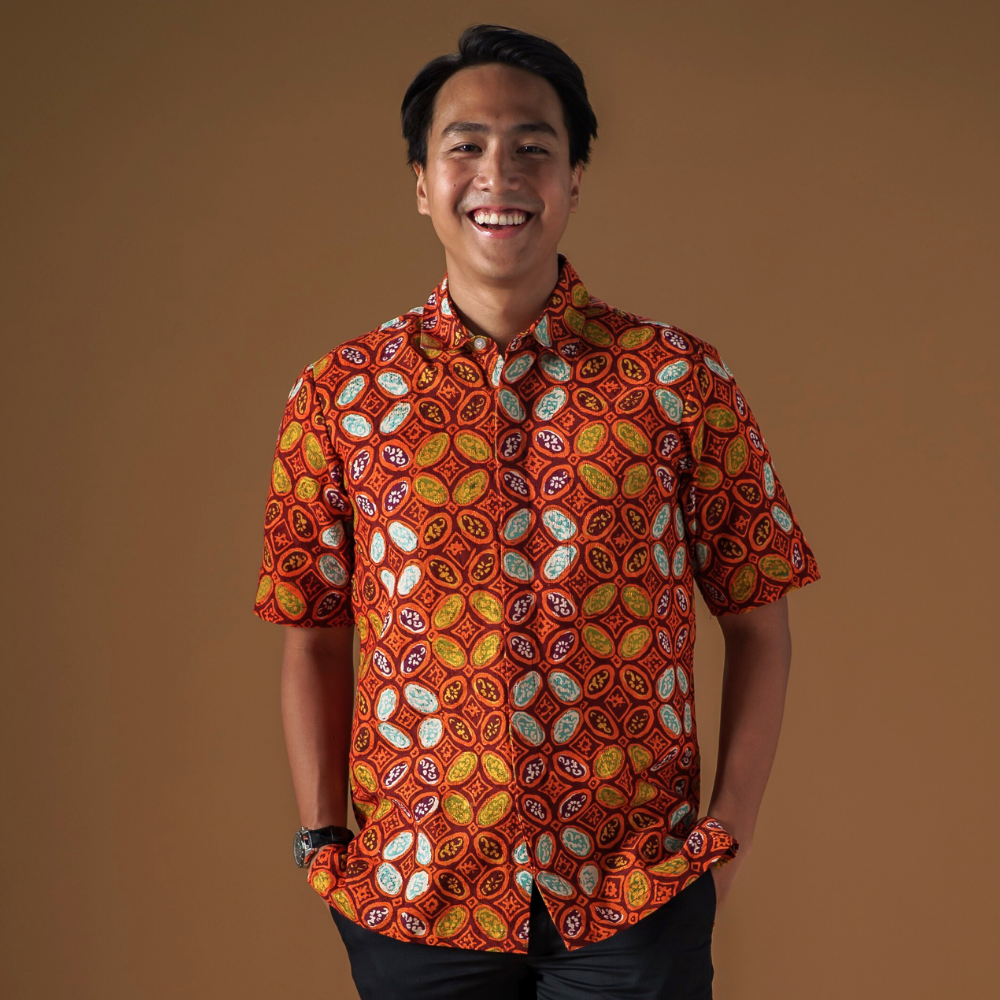 Camora - Mandalas Premium Men's Short Sleeve Batik Shirt