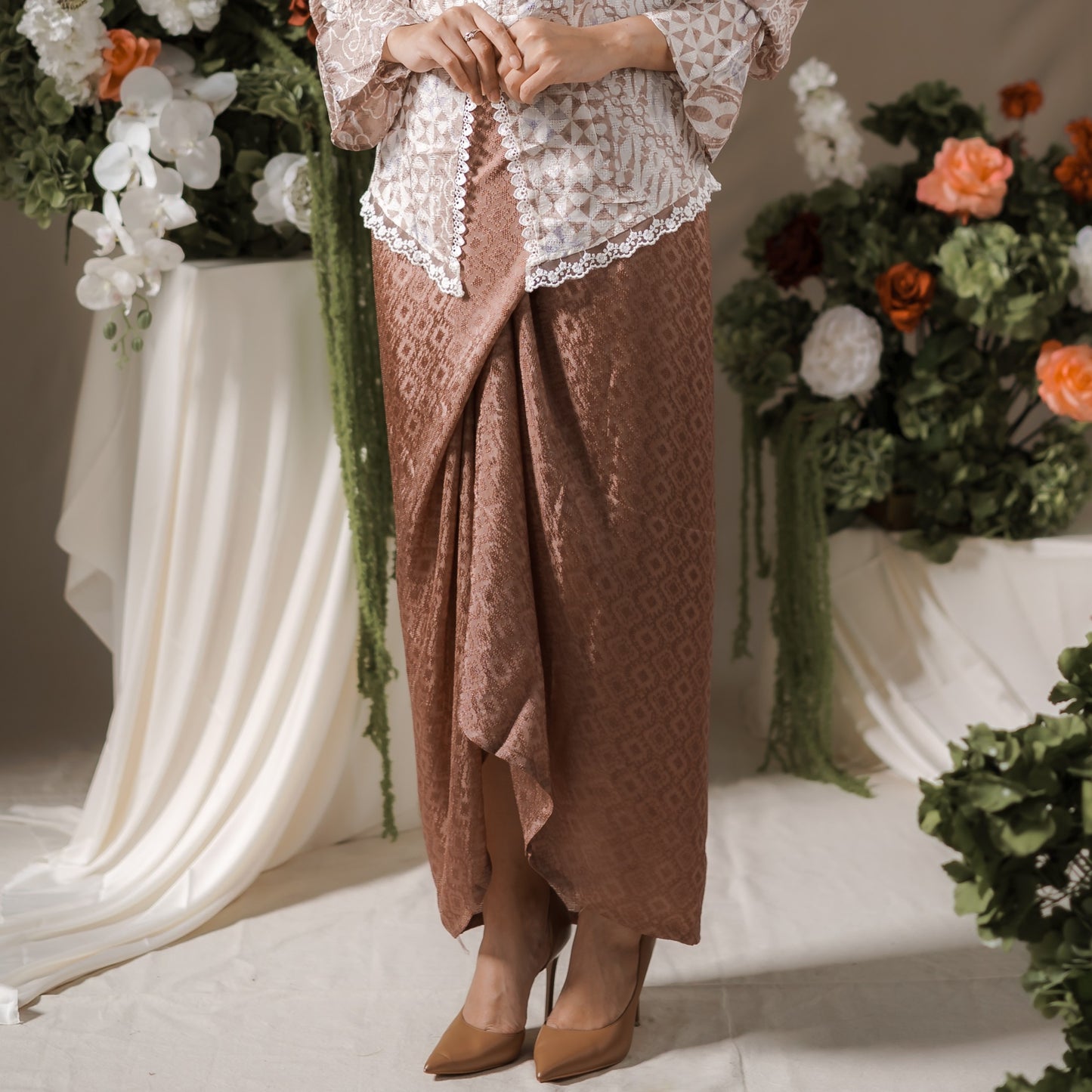 Dalilah - Mandalas Women's Premium Viscose Textured Wrap Skirt