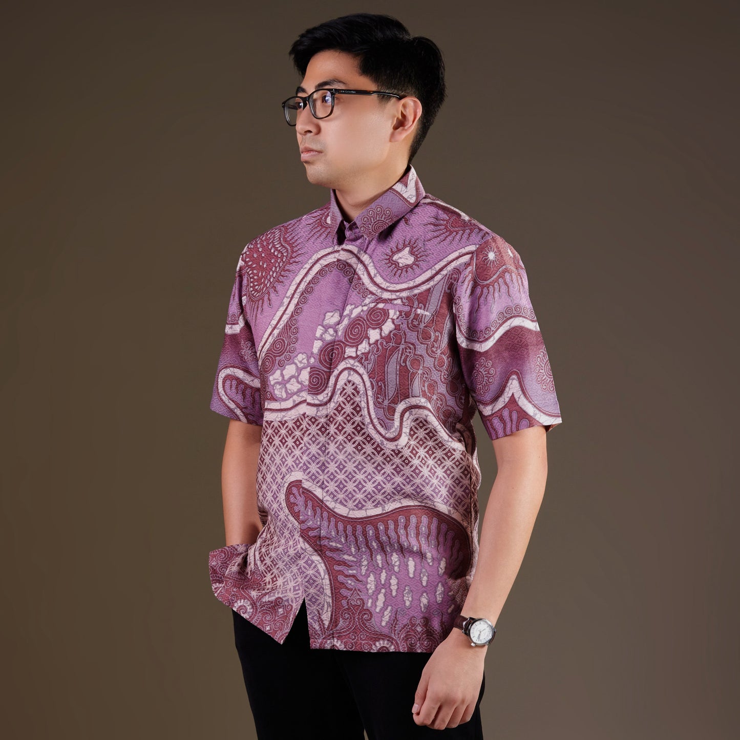 Celerum - Mandalas Premium Men's Short Sleeve Batik Shirt