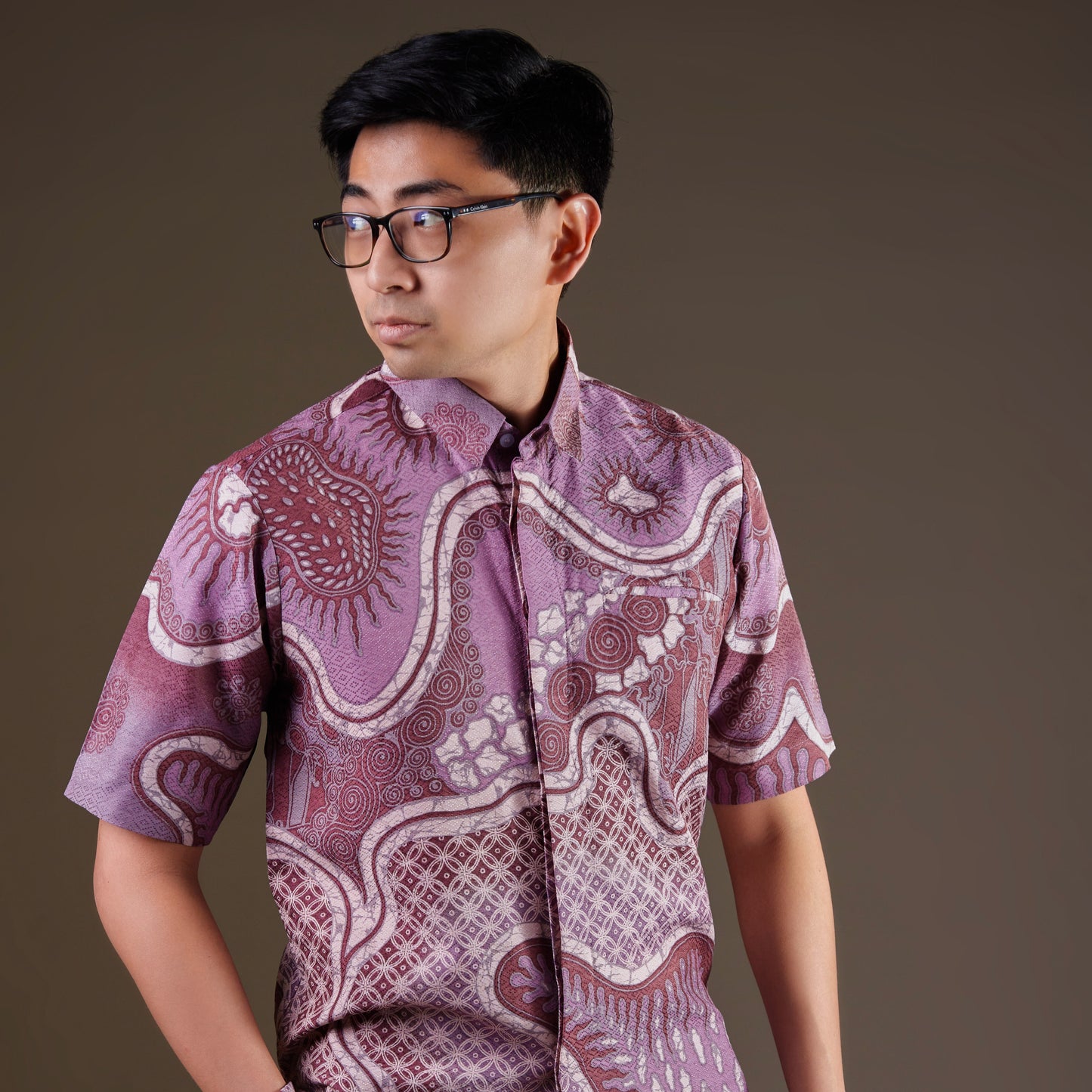 Celerum - Mandalas Premium Men's Short Sleeve Batik Shirt