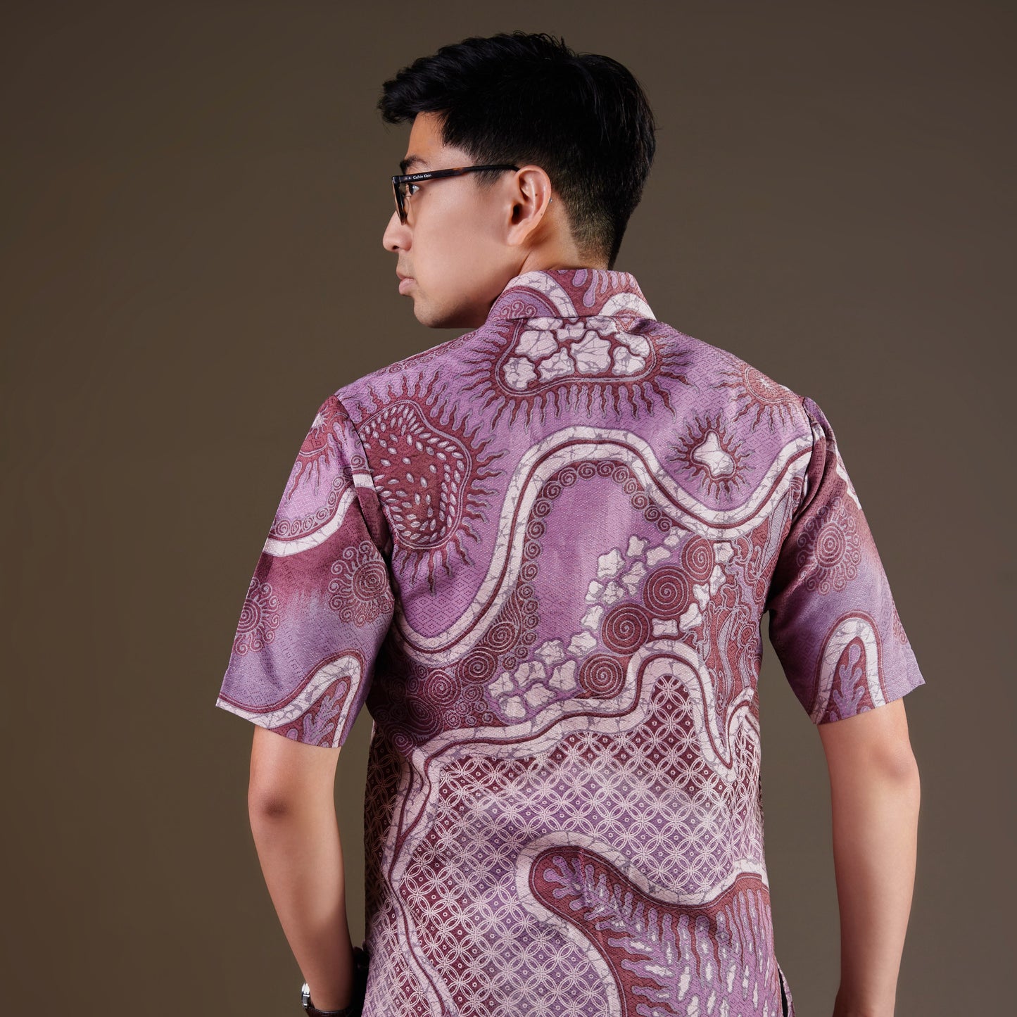 Celerum - Mandalas Premium Men's Short Sleeve Batik Shirt