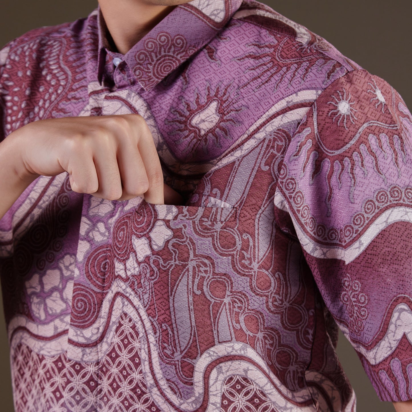 Celerum - Mandalas Premium Men's Short Sleeve Batik Shirt