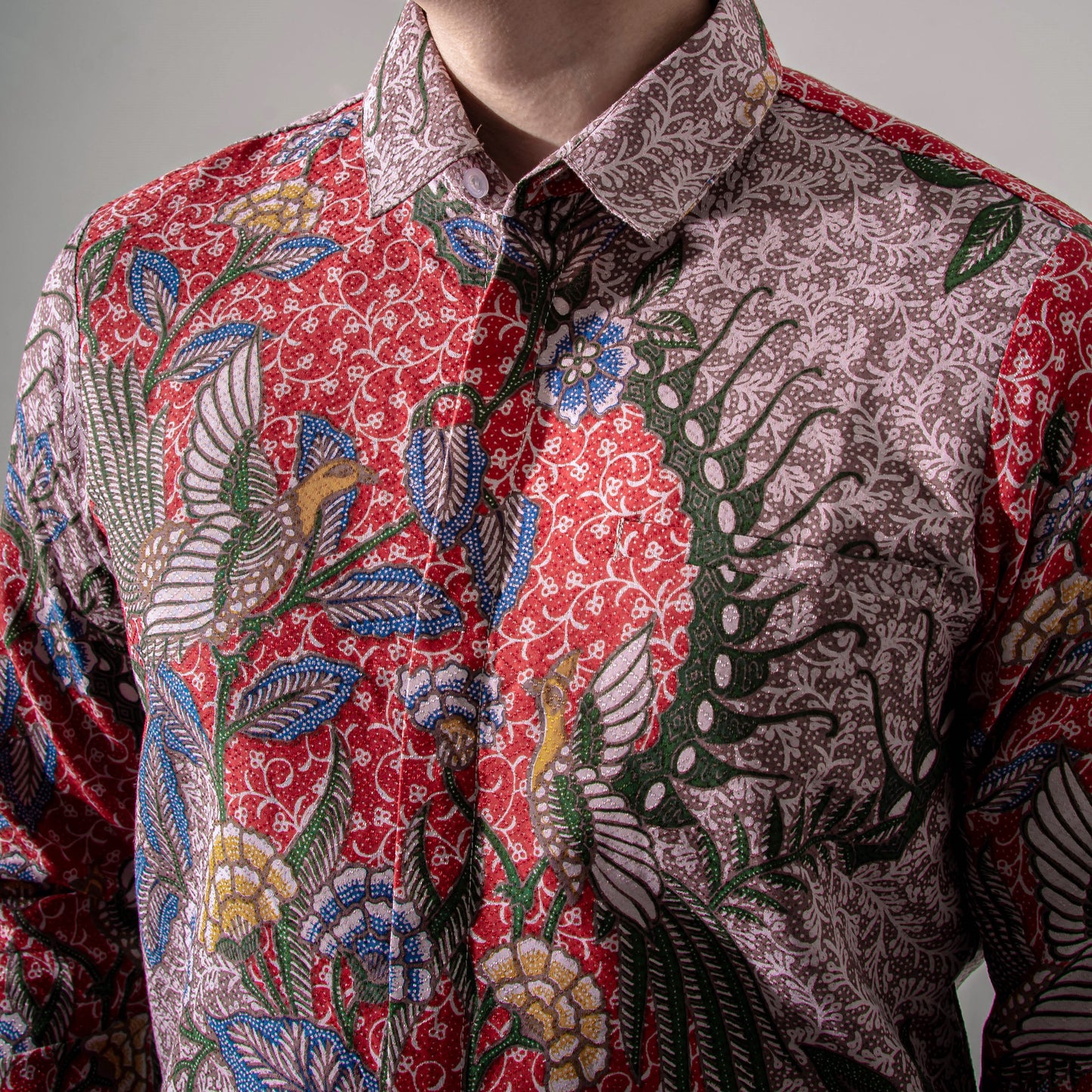 Cendrana - Mandalas Premium Men's Long Sleeve Batik Shirt