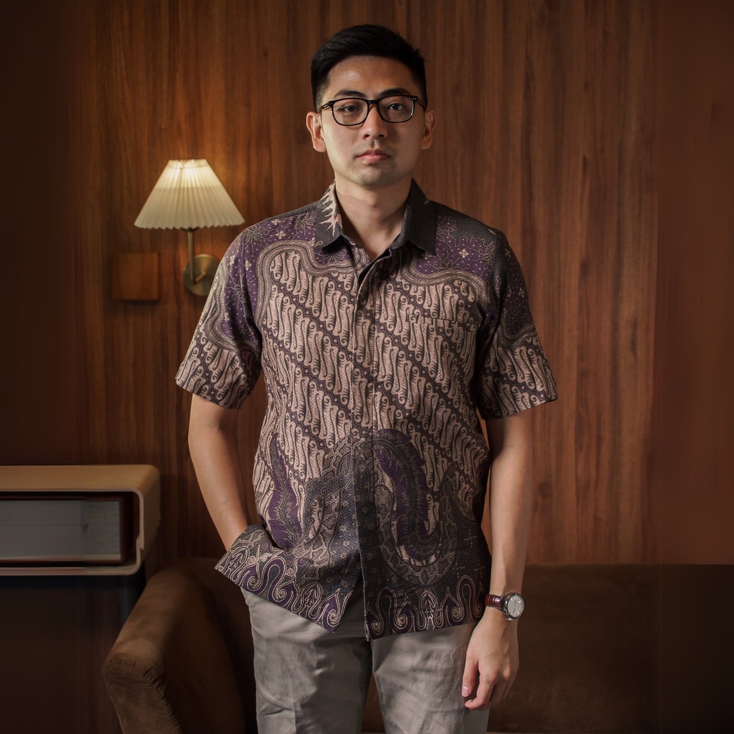 Dabu - Mandalas Premium Men's Short Sleeve Batik Shirt