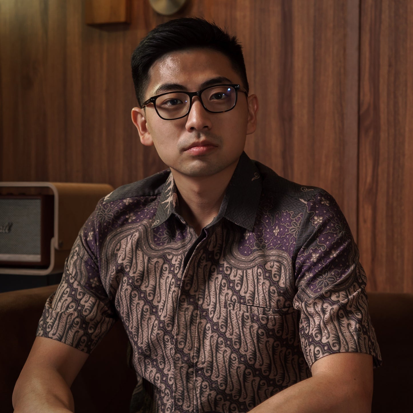 Dabu - Mandalas Premium Men's Short Sleeve Batik Shirt