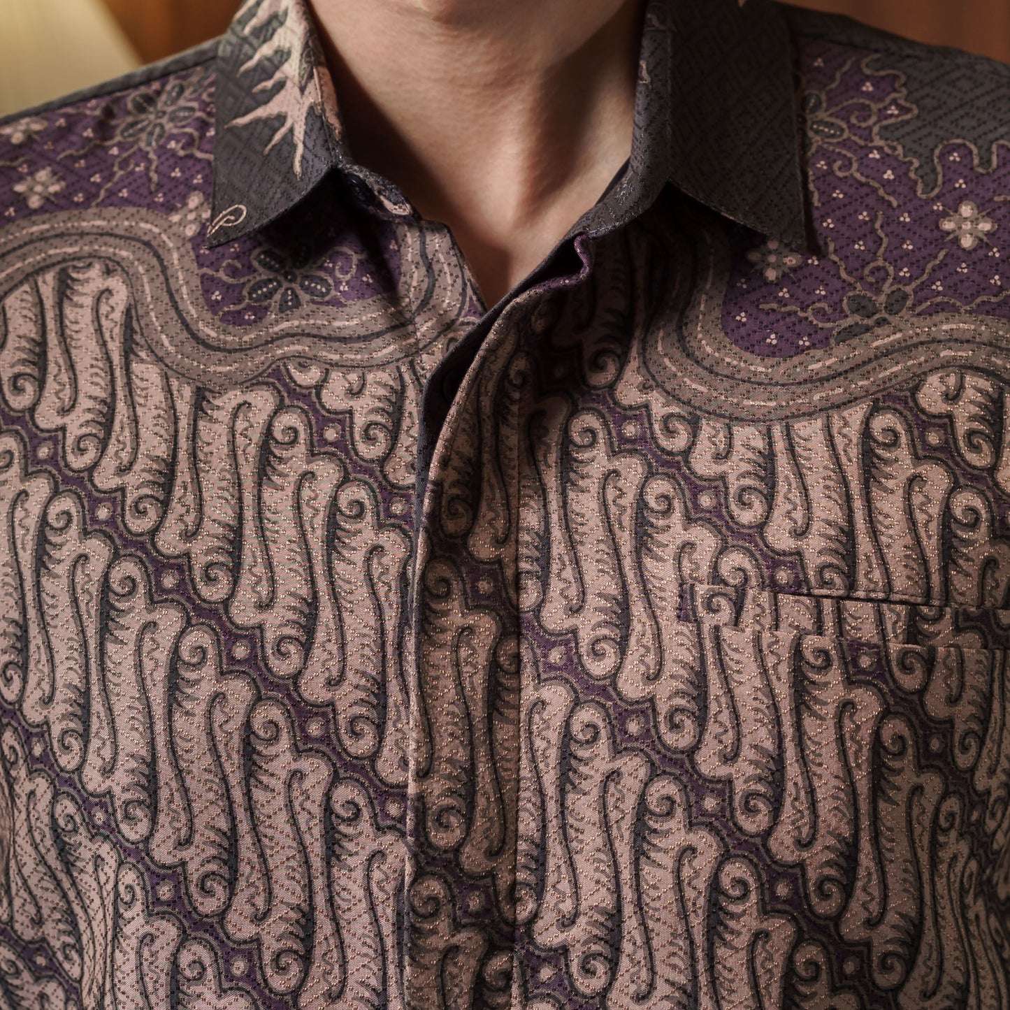 Dabu - Mandalas Premium Men's Short Sleeve Batik Shirt
