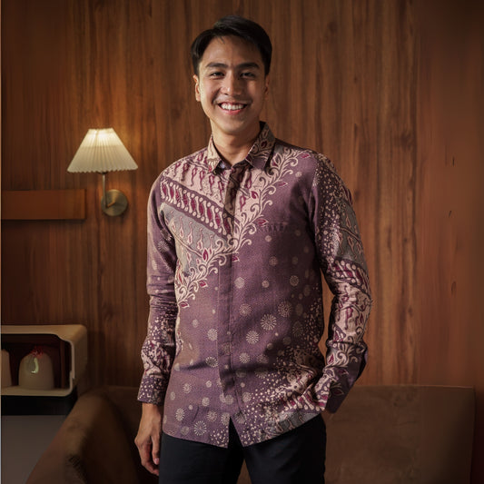Duval - Mandalas Premium Men's Long Sleeve Batik Shirt