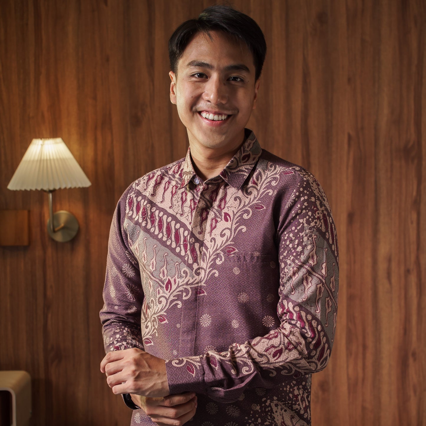 Duval - Mandalas Premium Men's Long Sleeve Batik Shirt