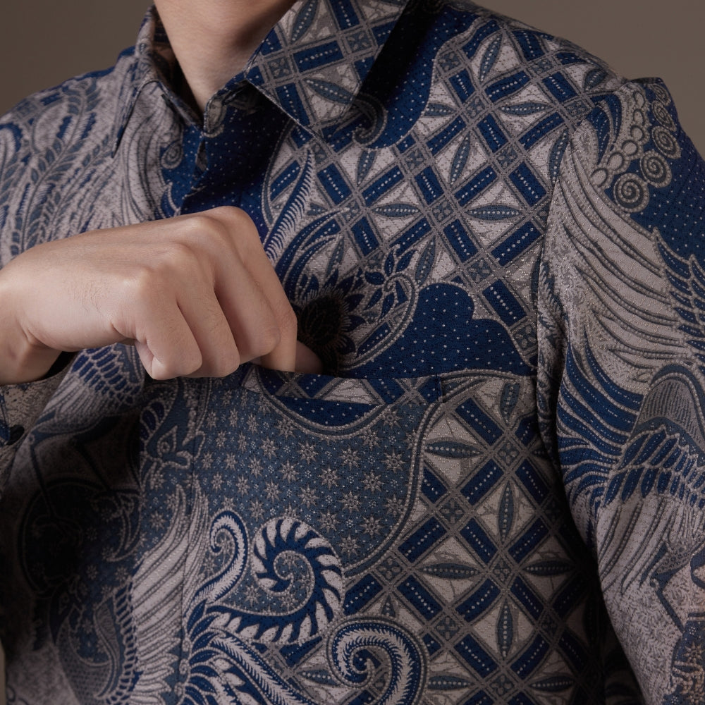 Firaya - Mandalas Kemeja Batik Pria Premium Lengan Panjang