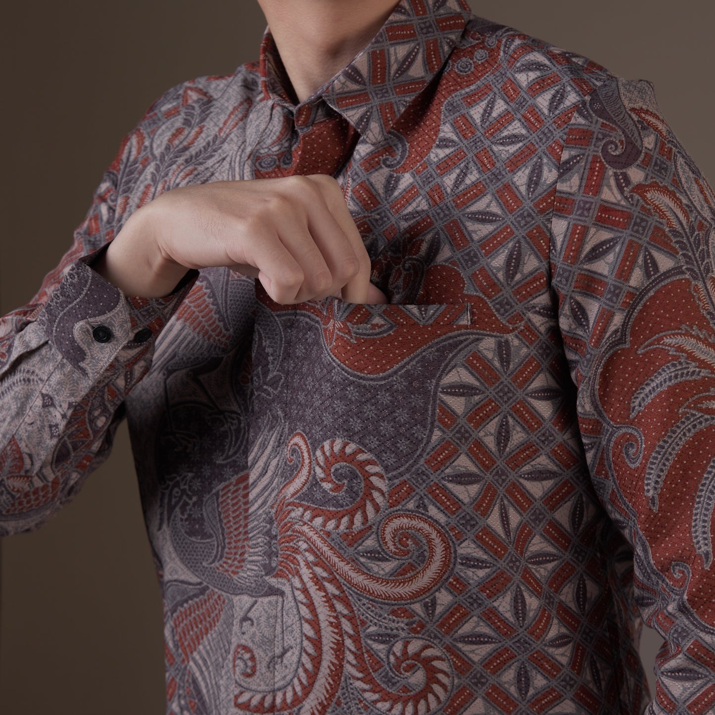 Firiyal - Mandalas Kemeja Batik Pria Premium Lengan Panjang