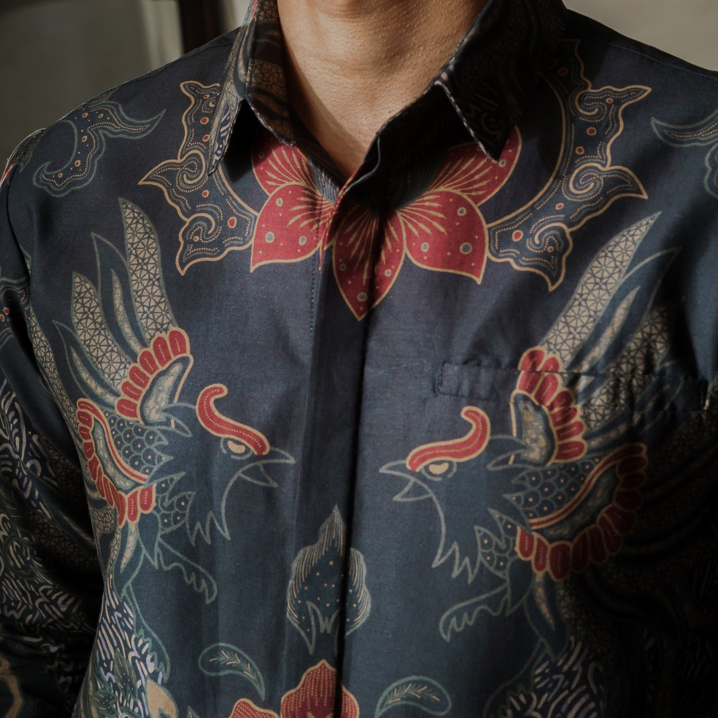 Garuda - Mandalas Kemeja Batik Pria Premium Lengan Panjang
