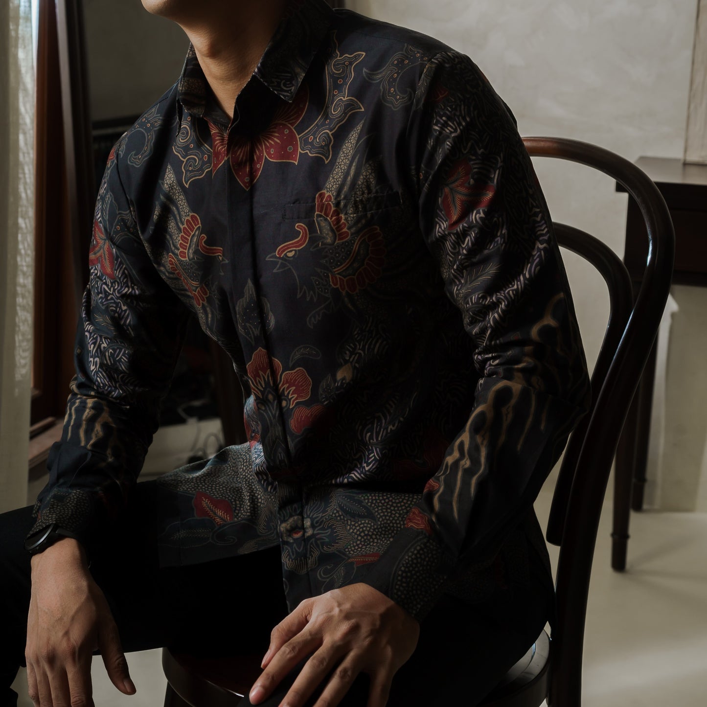 Garuda - Mandalas Kemeja Batik Pria Premium Lengan Panjang