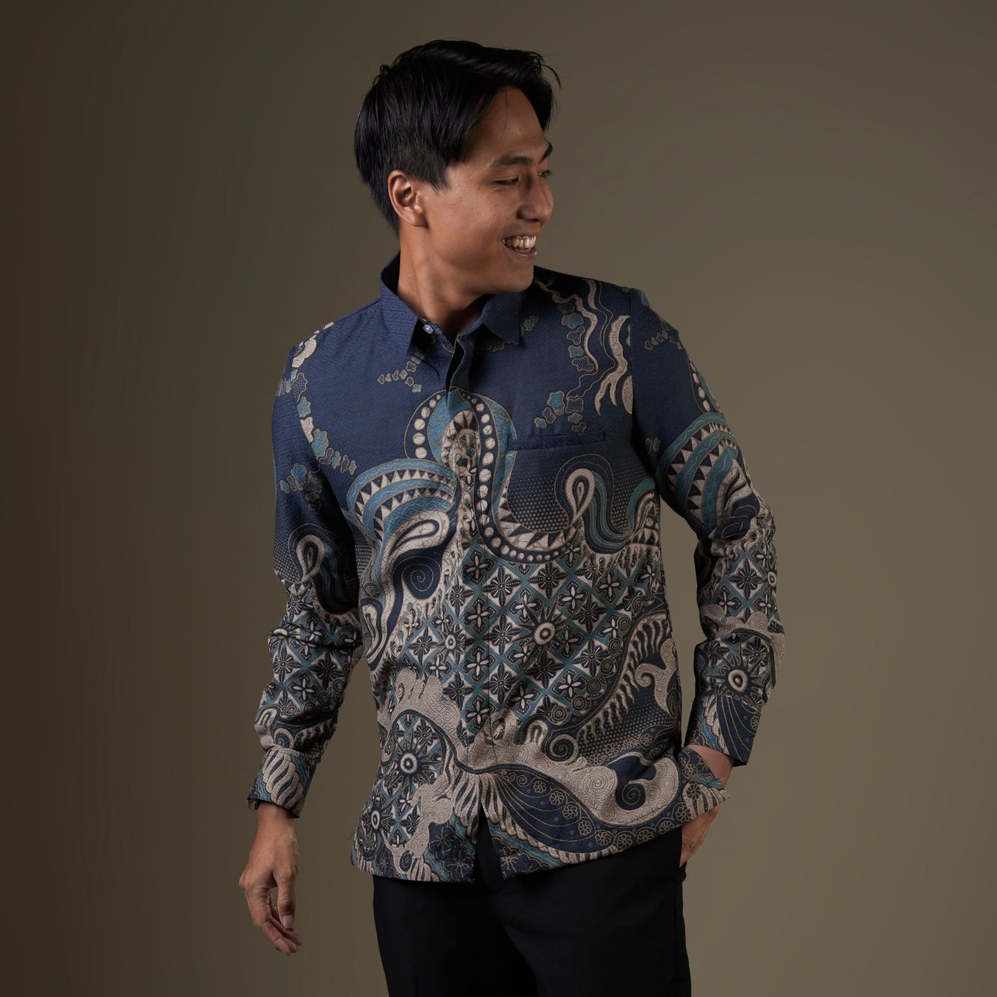 Karimo - Mandalas Kemeja Batik Pria Premium Lengan Panjang