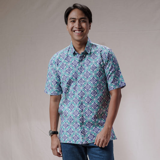 Kawunga - Mandalas Kemeja Batik Pria Premium Lengan Pendek