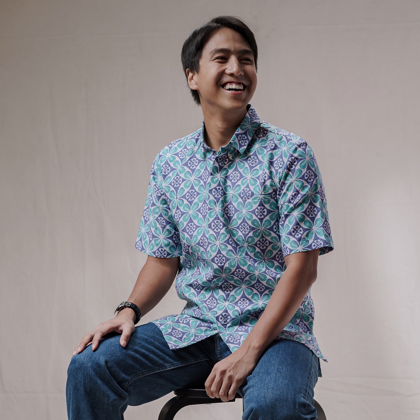 Kawunga - Mandalas Kemeja Batik Pria Premium Lengan Pendek