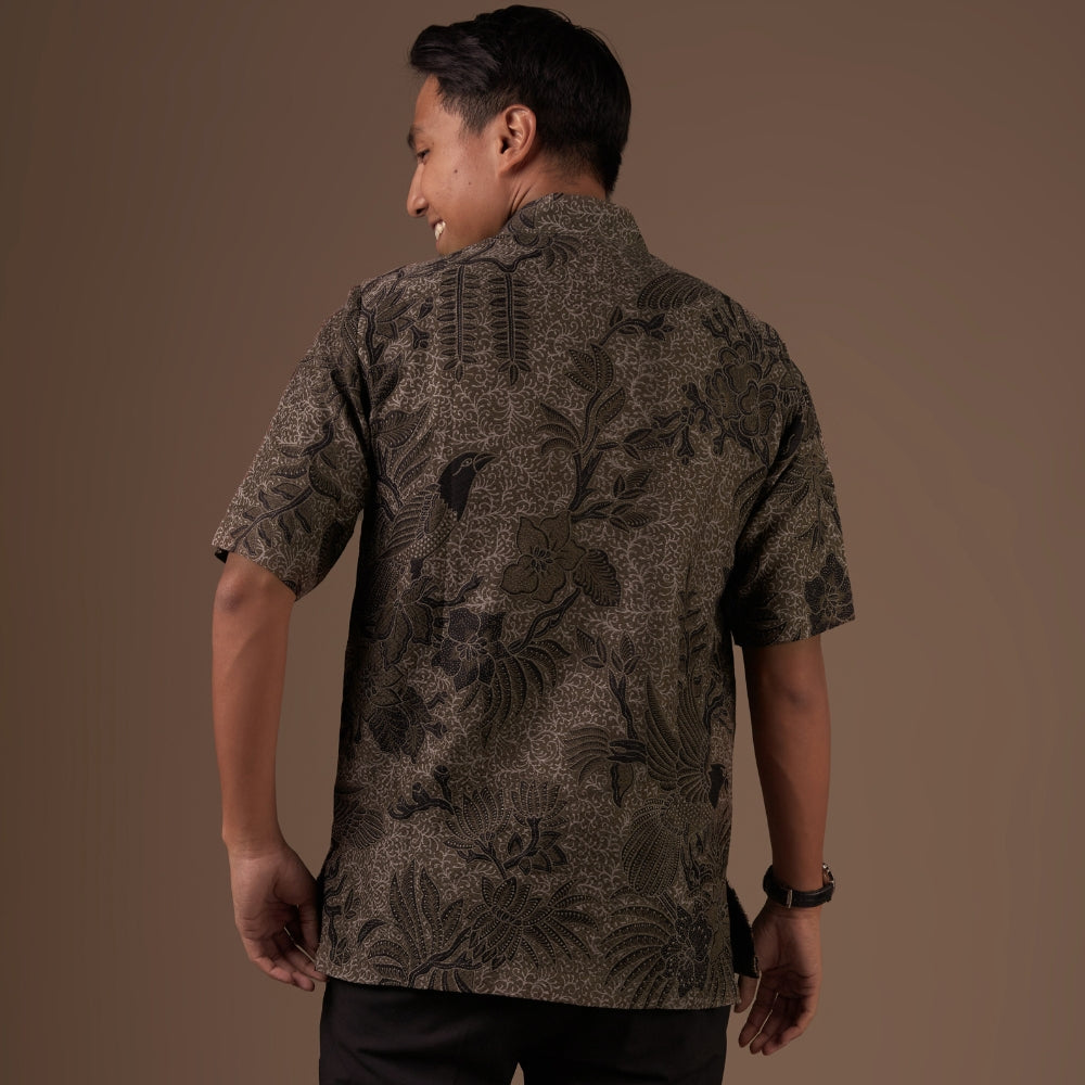 Kolibri - Mandalas Premium Men's Short Sleeve Batik Shirt